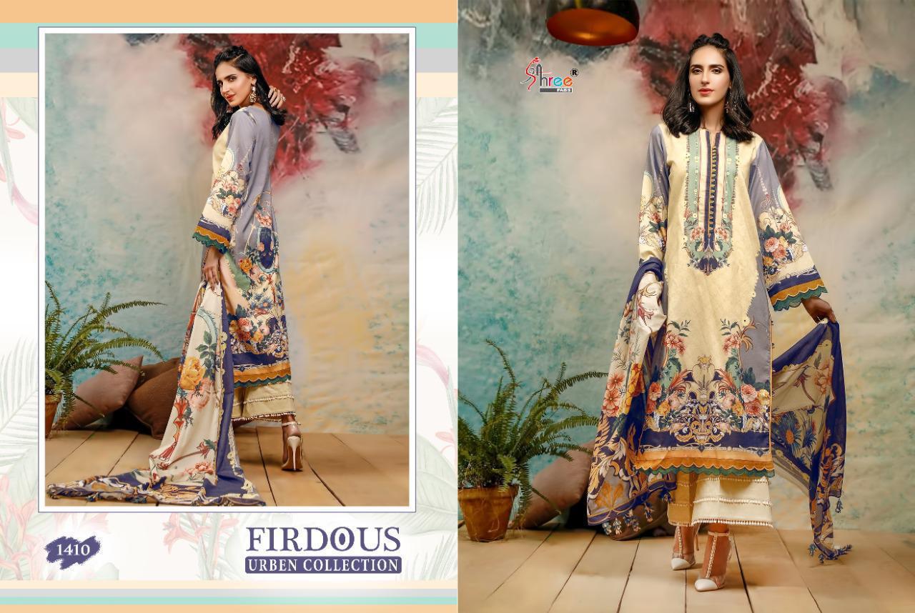 Firdous Urben Collection Cotton Pakistani Dress Material By Shree Fabs At Wholesale Rate In Surat