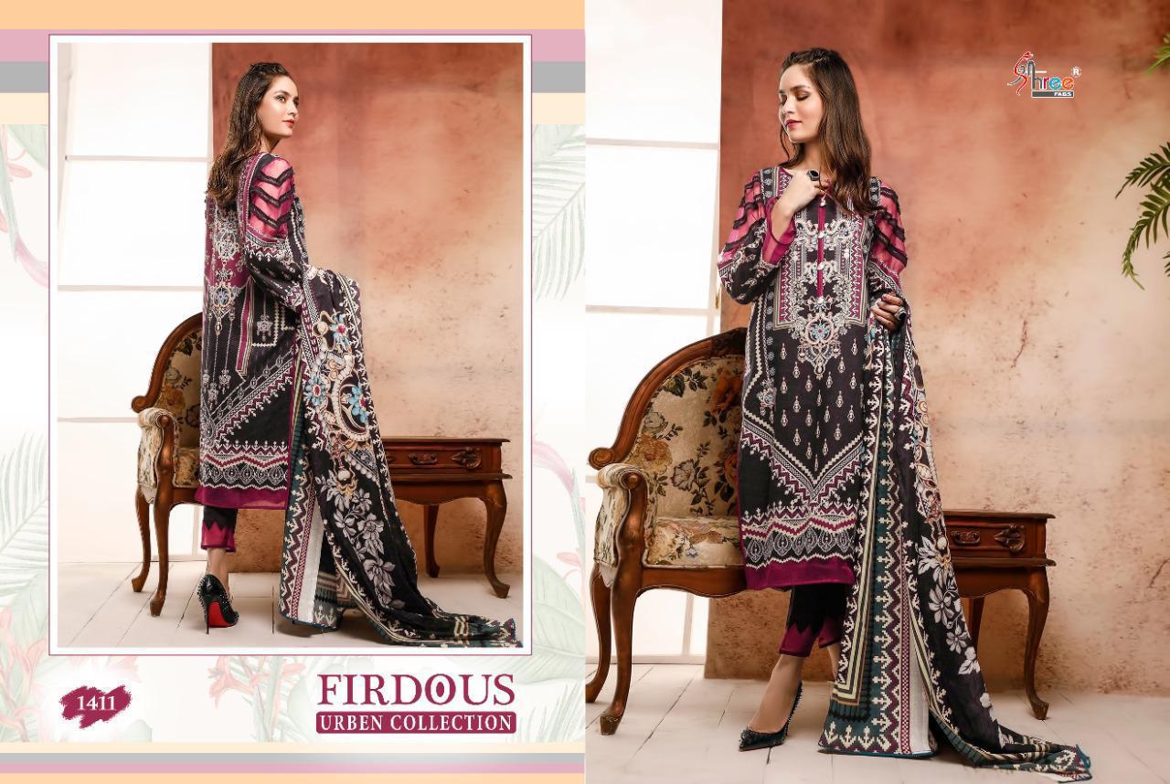 Firdous Urben Collection Cotton Pakistani Dress Material By Shree Fabs At Wholesale Rate In Surat