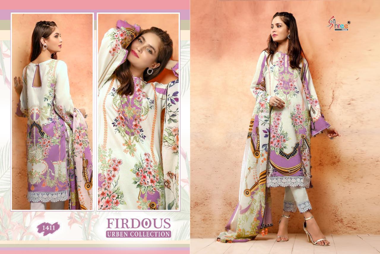 Firdous Urben Collection Cotton Pakistani Dress Material By Shree Fabs At Wholesale Rate In Surat