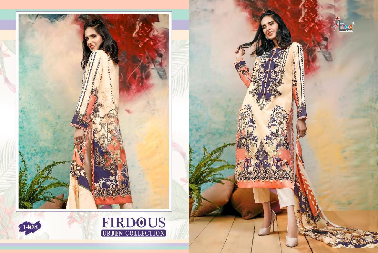 Firdous Urben Collection Cotton Pakistani Dress Material By Shree Fabs At Wholesale Rate In Surat