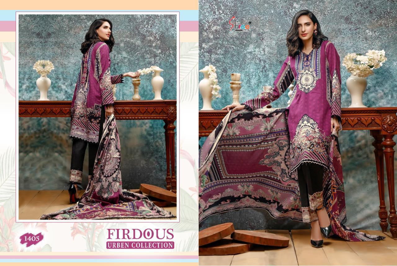 Firdous Urben Collection Cotton Pakistani Dress Material By Shree Fabs At Wholesale Rate In Surat