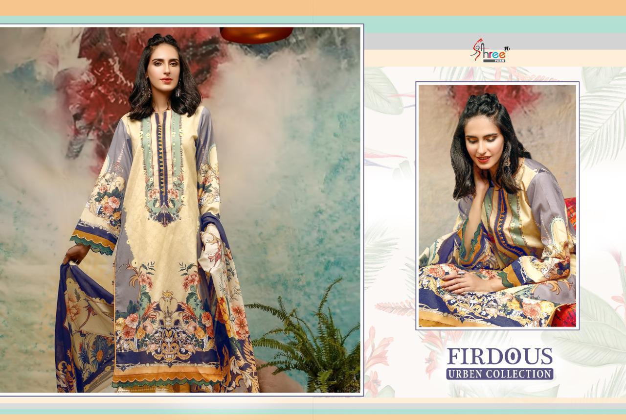 Firdous Urben Collection Cotton Pakistani Dress Material By Shree Fabs At Wholesale Rate In Surat