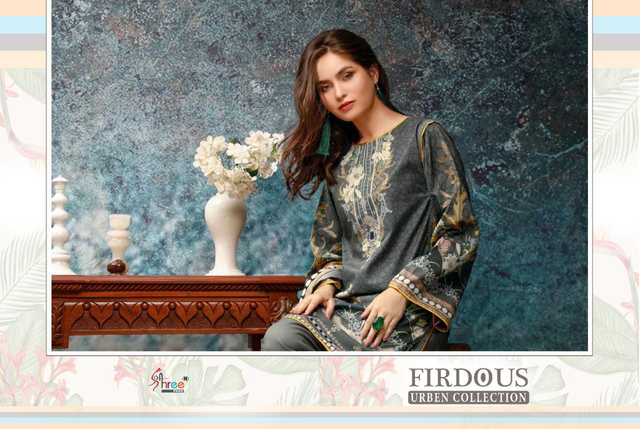Firdous Urben Collection Cotton Pakistani Dress Material By Shree Fabs At Wholesale Rate In Surat
