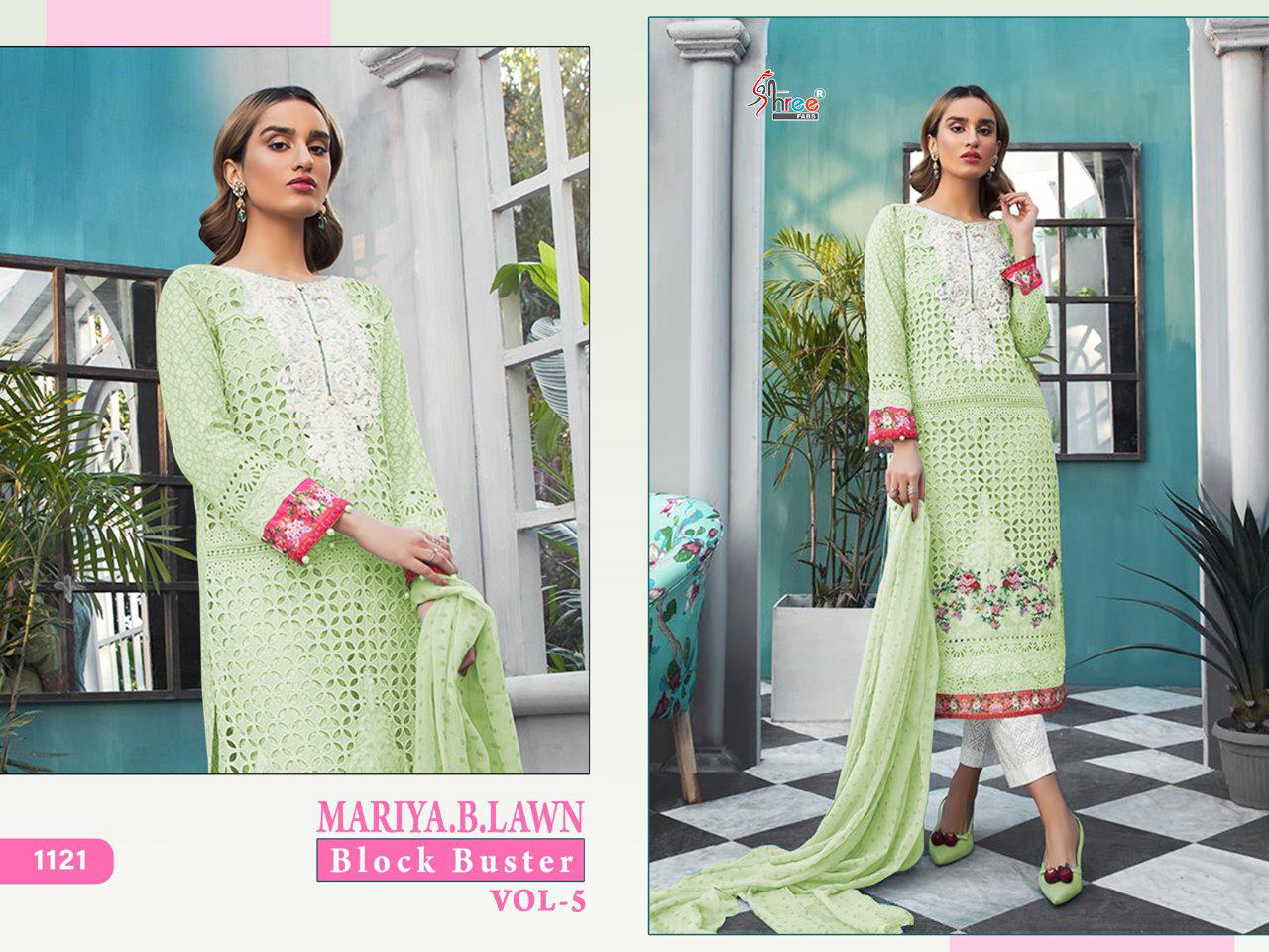 Maria B Lawn Nx Block Buster Vol-05 Salwar Suits  By Shree Fabs At Wholesale Rate In Surat