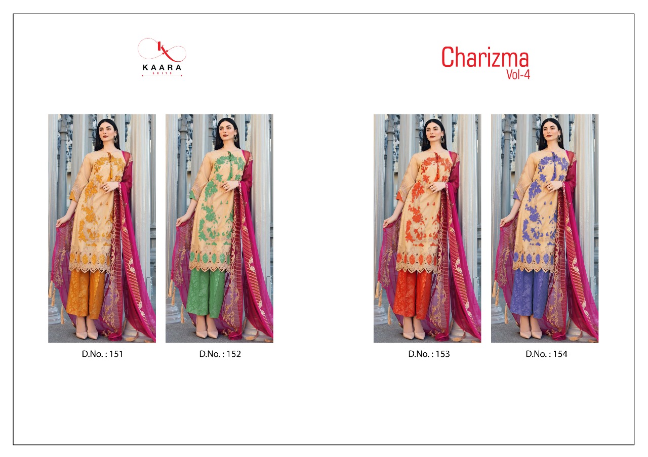 Charizma Vol-04 Pakistani Concepts Salwar Suits By Kaara Suits At Wholesale Rate In Surat