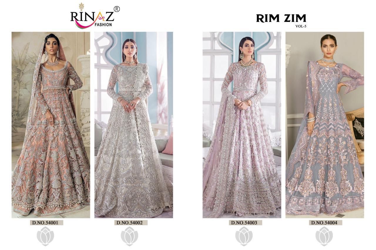 Rim Zim Vol-05 Bridal Pakistani Concept Salwar Suits By Rinaz Fashion At Wholesale Rate In Surat