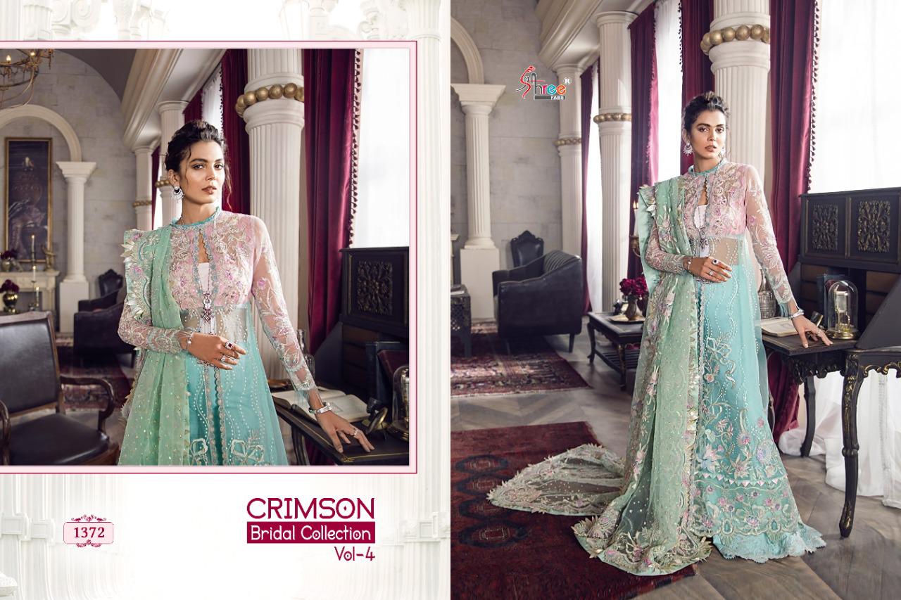Shree Fabs Introdusing Crimson Bridal Collection Vol-4 1372-1377 New Catalog Wholesale Rate Surat