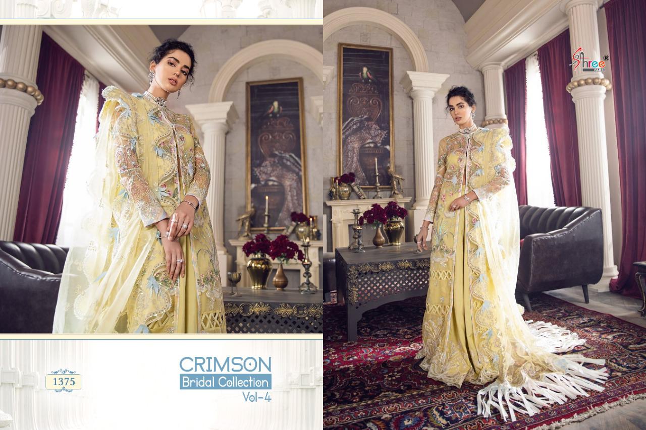 Shree Fabs Introdusing Crimson Bridal Collection Vol-4 1372-1377 New Catalog Wholesale Rate Surat