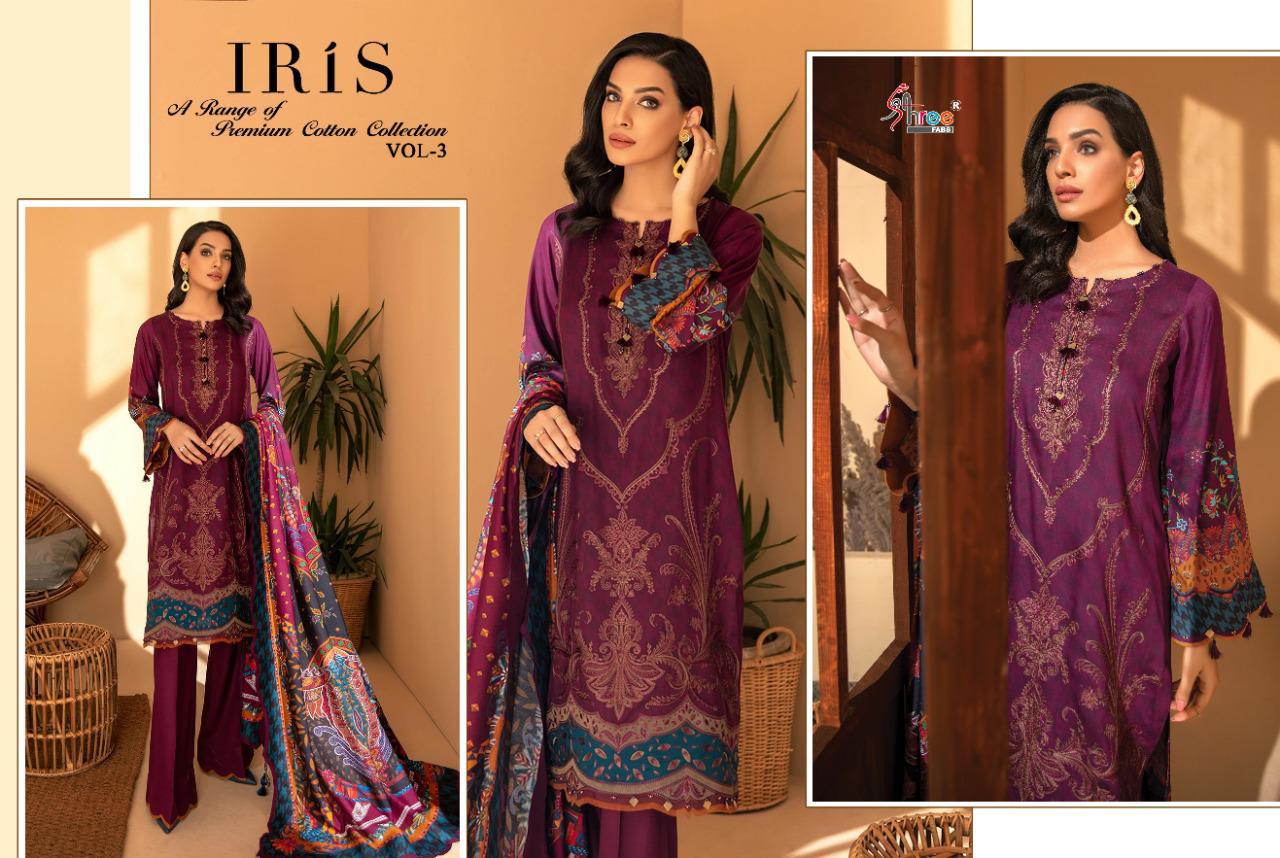 Iris Vol-03 A Range Of Premium Cotton Collection By Shree Fabs At Wholesale Rate In Surat