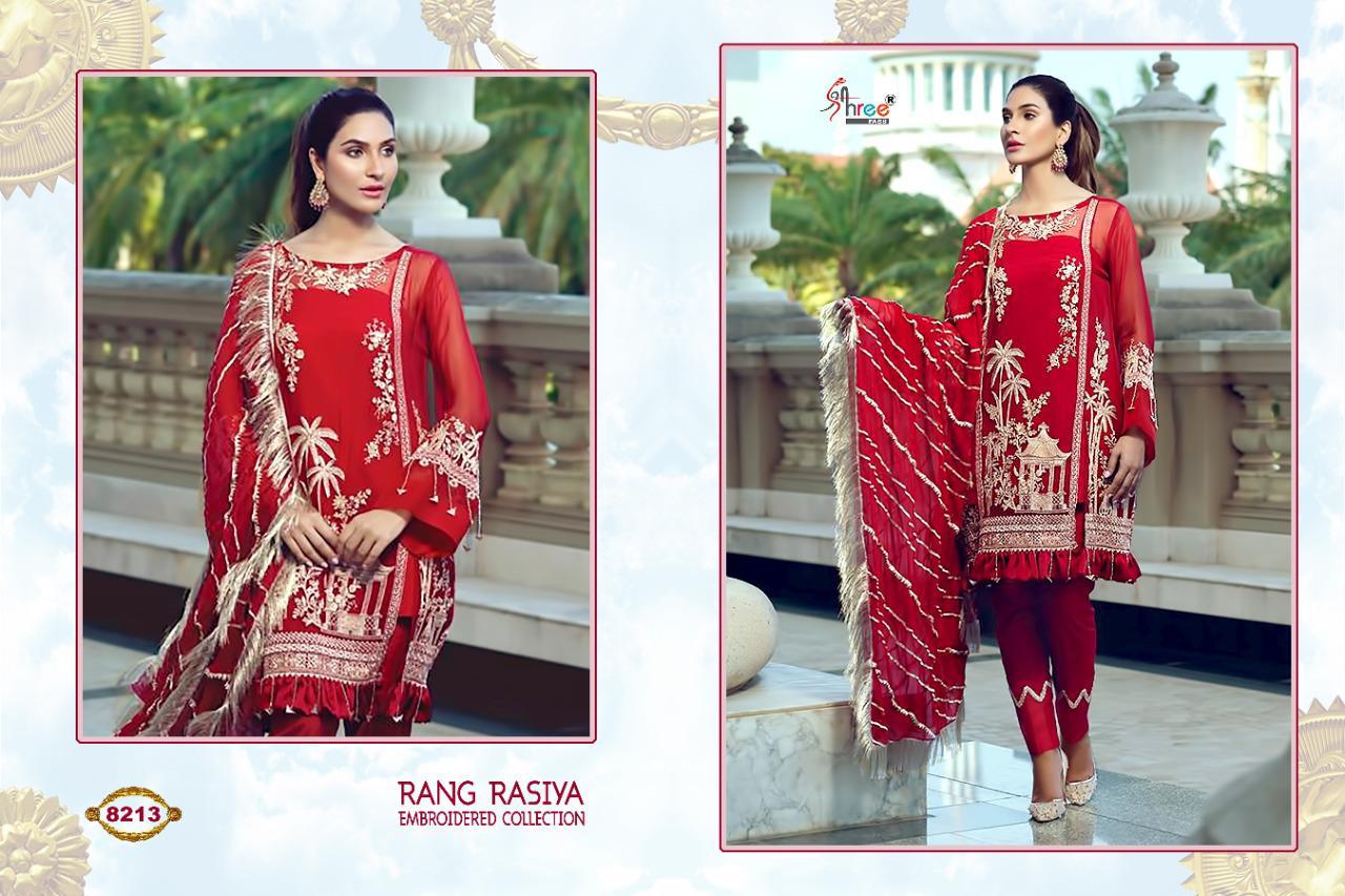 Rang Rasiya Embroidered Collection Designer Salwar Suits By Shree Fabs At Wholesale Rate In Surat