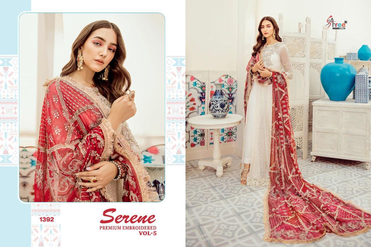 Serene Premium Embroidered Vol-05 Pakistani Suits By Shree Fabs  At Wholesale Rate In Surat