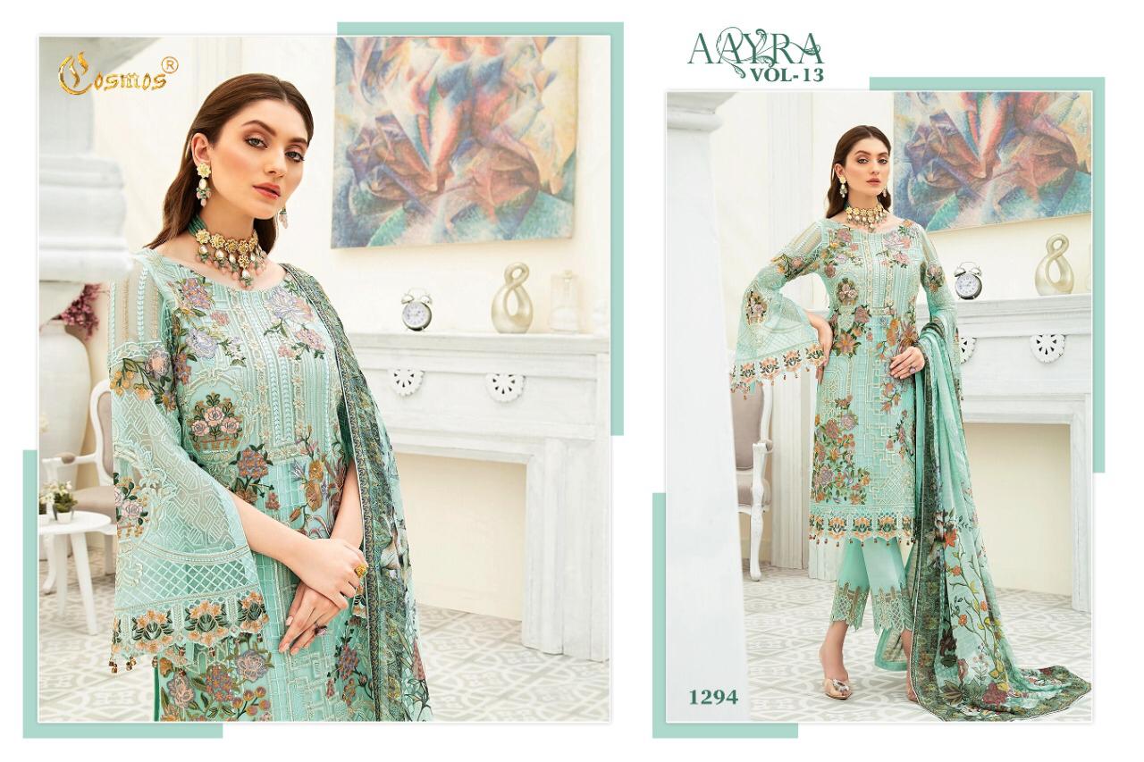 Cosmos Presents Aayra Vol-13 Pakistani Concept Wholesale Rate In Surat