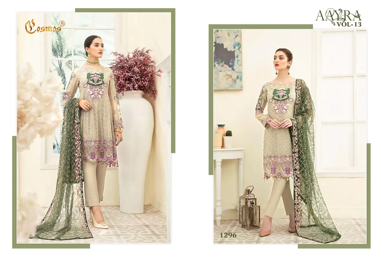 Cosmos Presents Aayra Vol-13 Pakistani Concept Wholesale Rate In Surat
