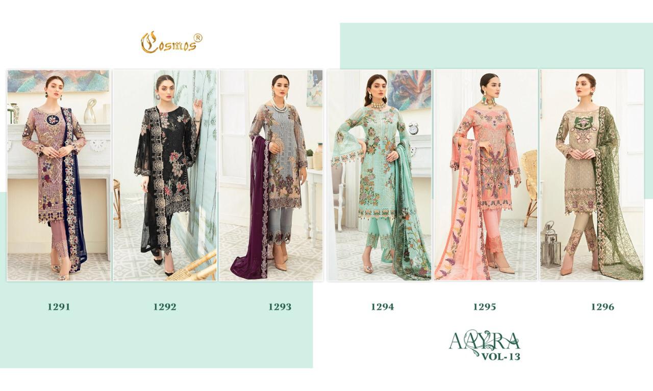 Cosmos Presents Aayra Vol-13 Pakistani Concept Wholesale Rate In Surat