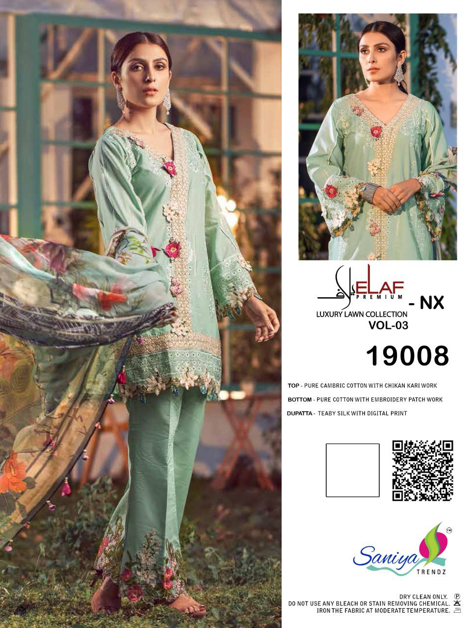 Elaaf Vol-03 Nx  Premium Collection Of Pakistani Suits By Saniya Trends At Wholesale Rate In Surat