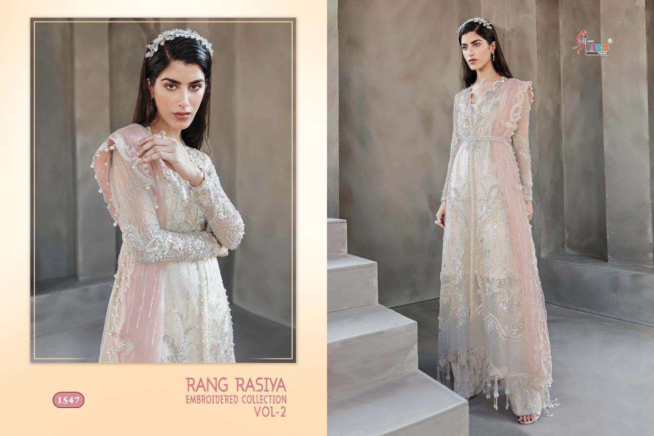 Rang Rasiya Embroidered Collection Vol-02 Net Designer Salwar Kameez By Shree Fabs At Whoelsale Rate In Surat