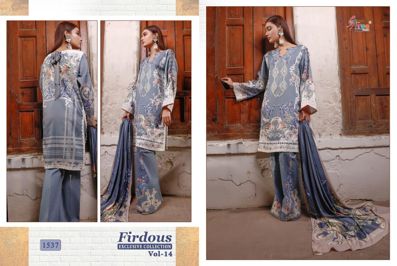 Firdous Exclusive Collection Vol- 14 Pakistani Concept Suits By Shree Fabs At Wholesale Rate In Surat