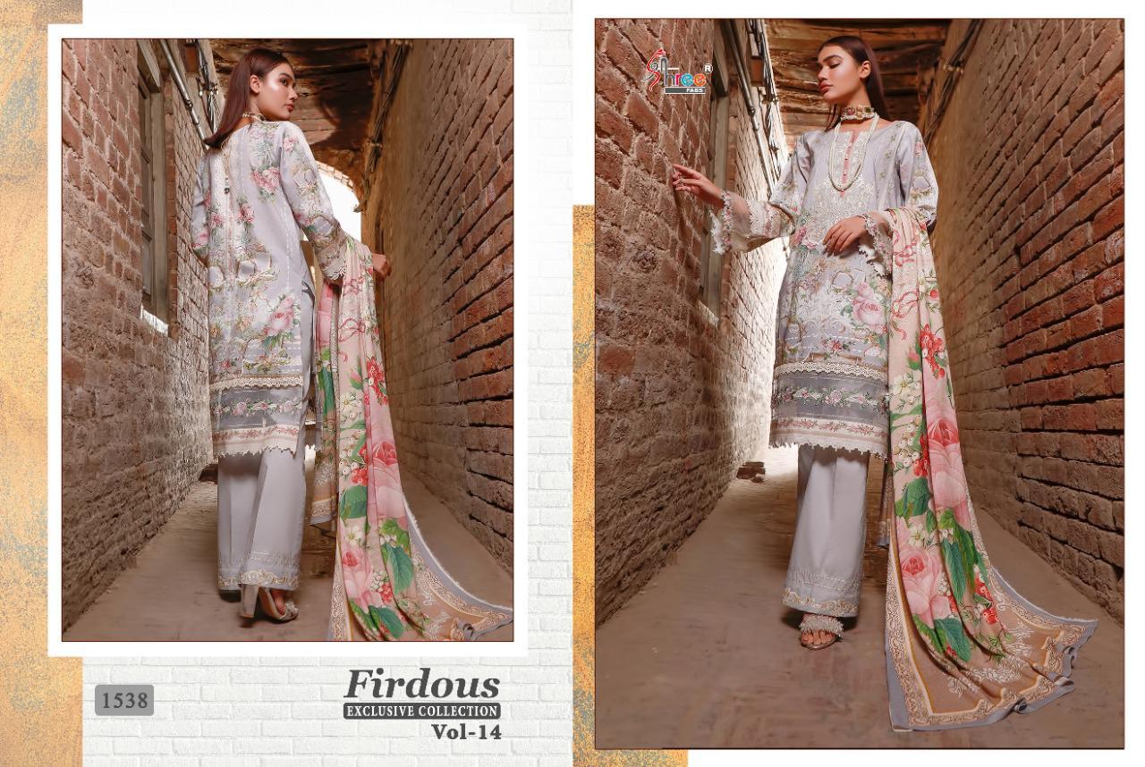 Firdous Exclusive Collection Vol- 14 Pakistani Concept Suits By Shree Fabs At Wholesale Rate In Surat