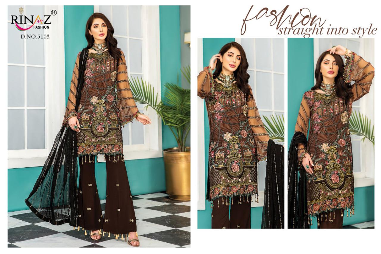 Maryam?s Gold Vol-08 Pakistani Concept Salwar Suits By Rinaz Fashion At Wholesale Rate In Surat