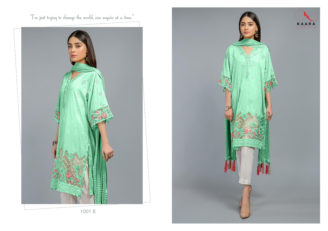 Maria B Lawn Platinum Pure Cotton Pakistani Concept Salwar Suits By Kaara Suits At Wholesale Rate In Surat