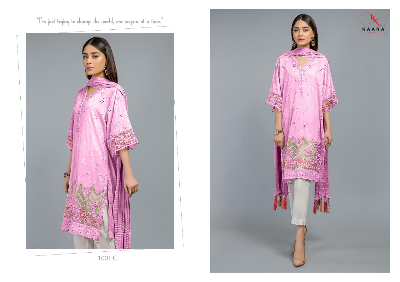 Maria B Lawn Platinum Pure Cotton Pakistani Concept Salwar Suits By Kaara Suits At Wholesale Rate In Surat