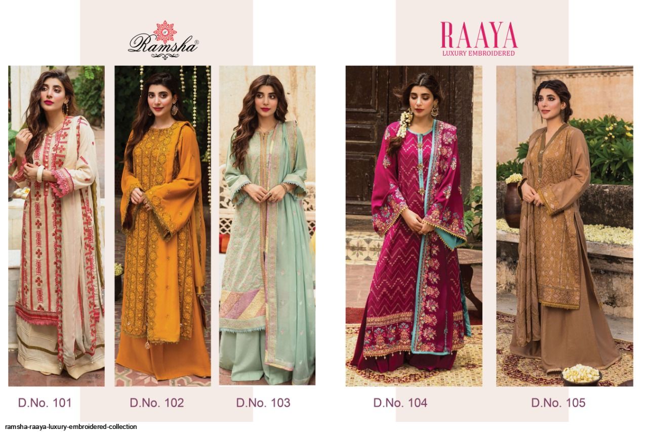 Ramsha Presents Raaya Luxury Embroidered Collection Wholesale Rate In Surat