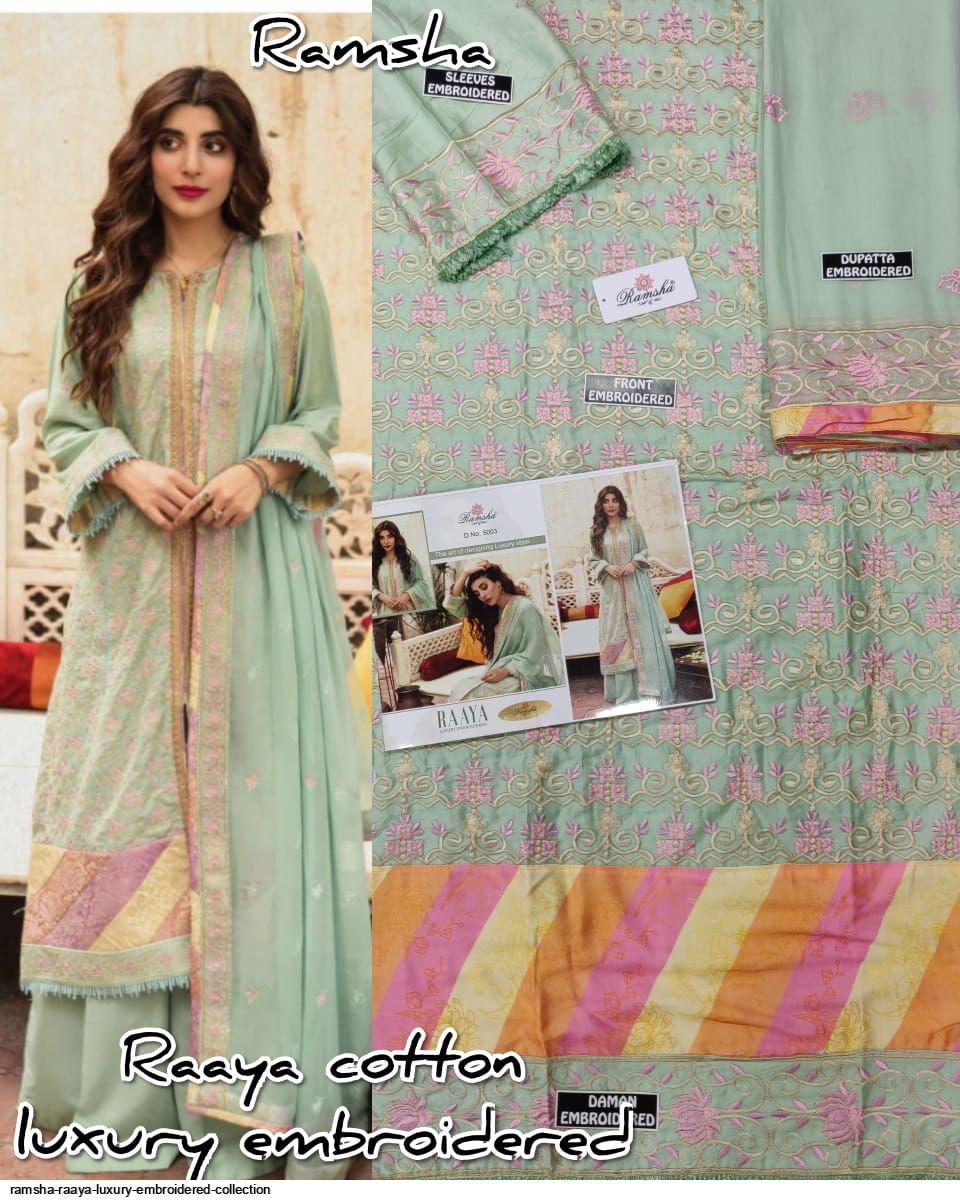 Ramsha Presents Raaya Luxury Embroidered Collection Wholesale Rate In Surat
