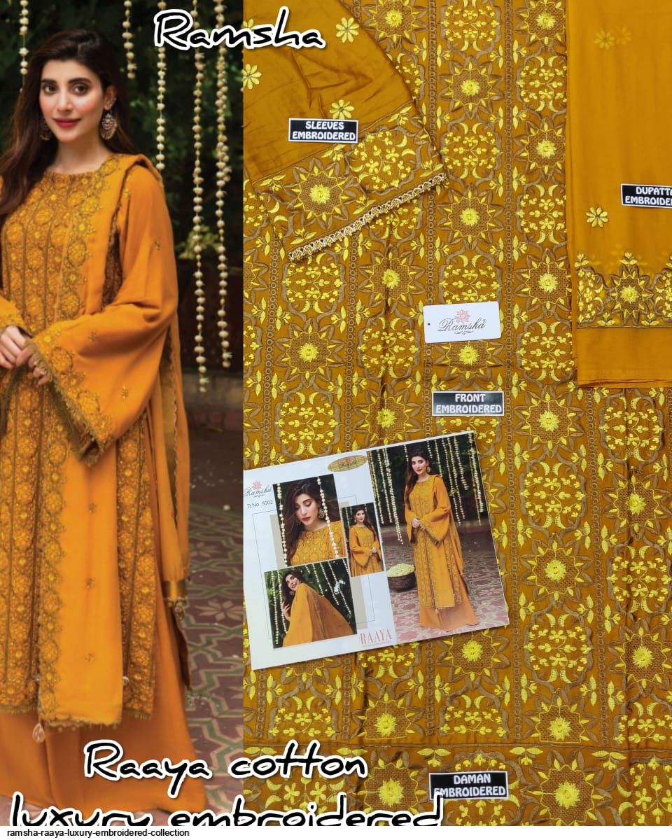 Ramsha Presents Raaya Luxury Embroidered Collection Wholesale Rate In Surat