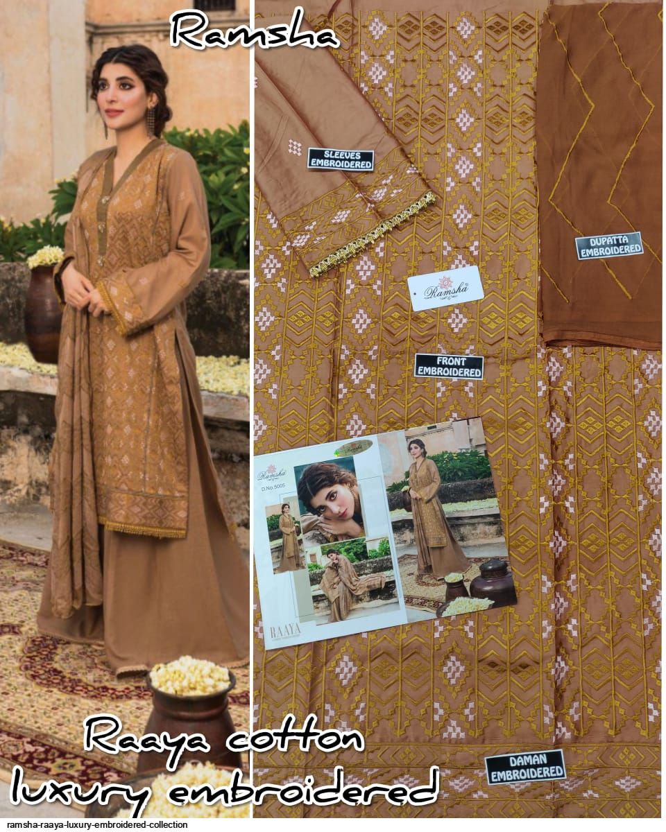 Ramsha Presents Raaya Luxury Embroidered Collection Wholesale Rate In Surat