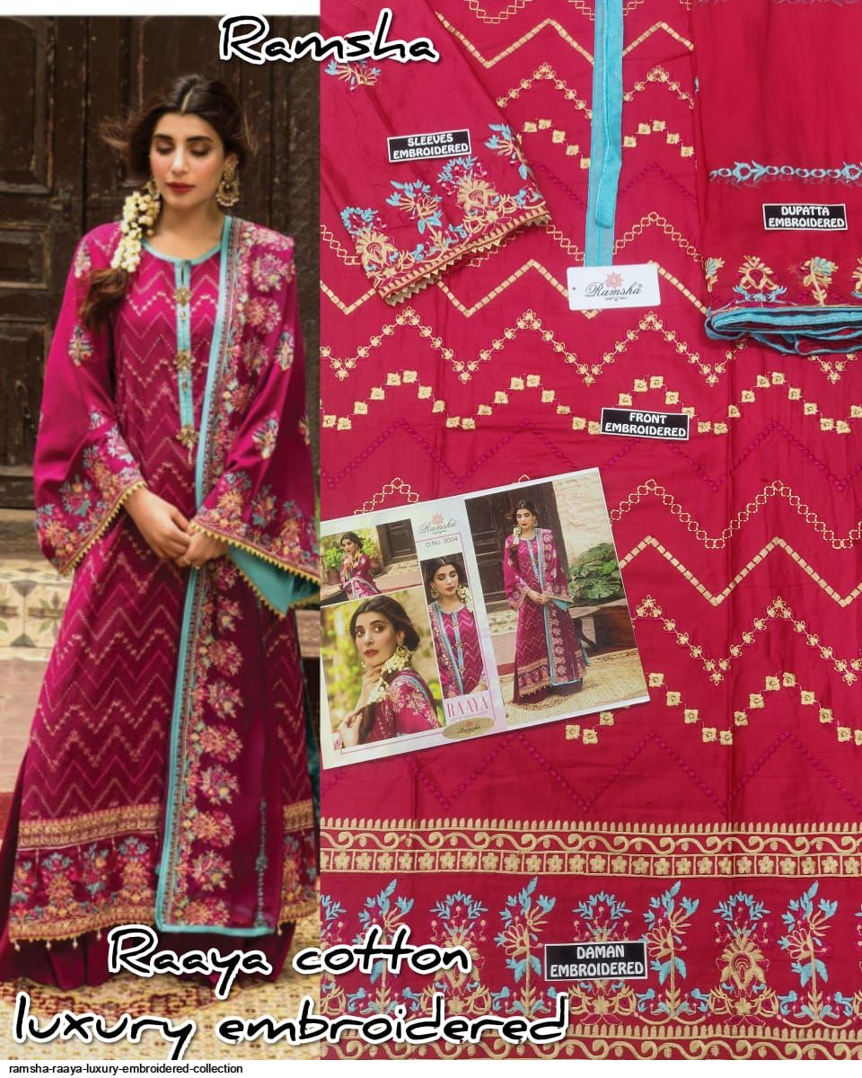 Ramsha Presents Raaya Luxury Embroidered Collection Wholesale Rate In Surat