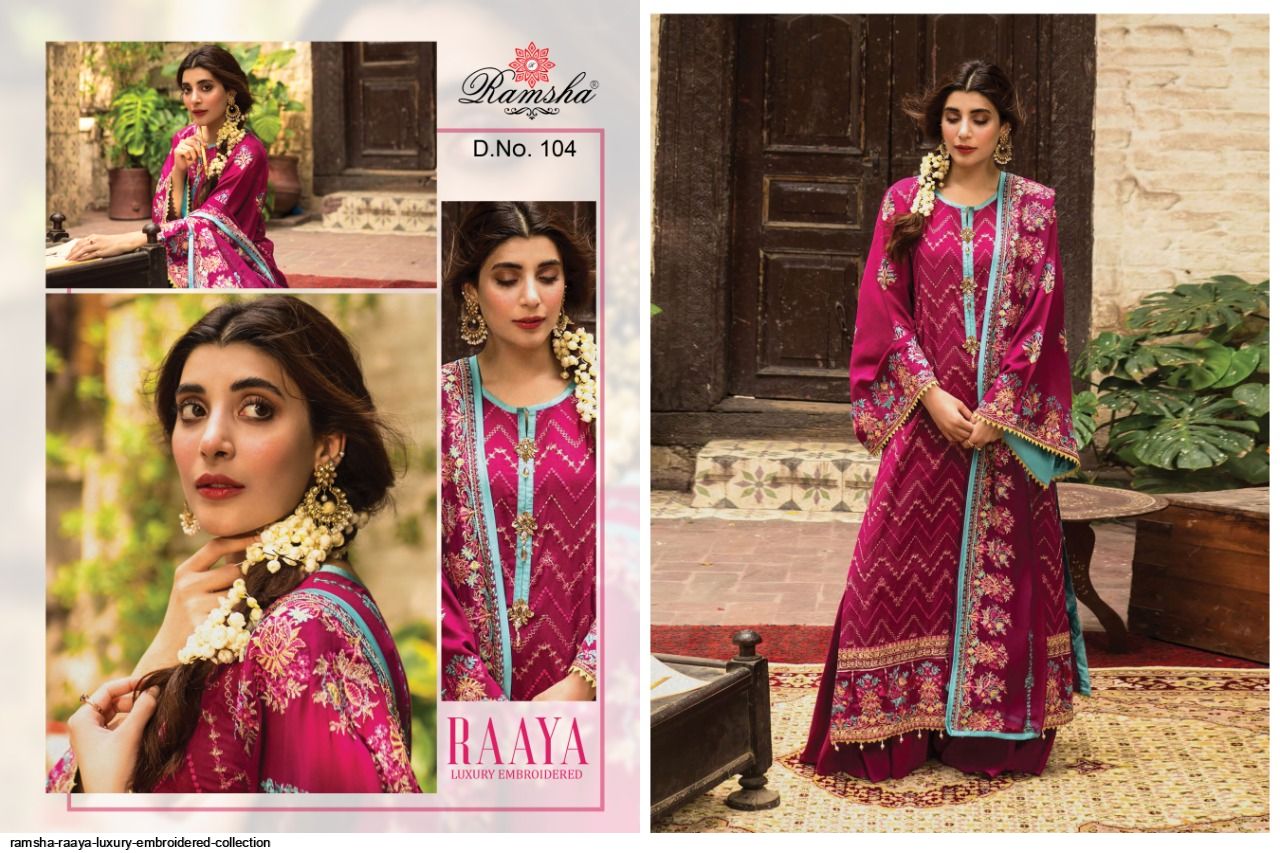 Ramsha Presents Raaya Luxury Embroidered Collection Wholesale Rate In Surat