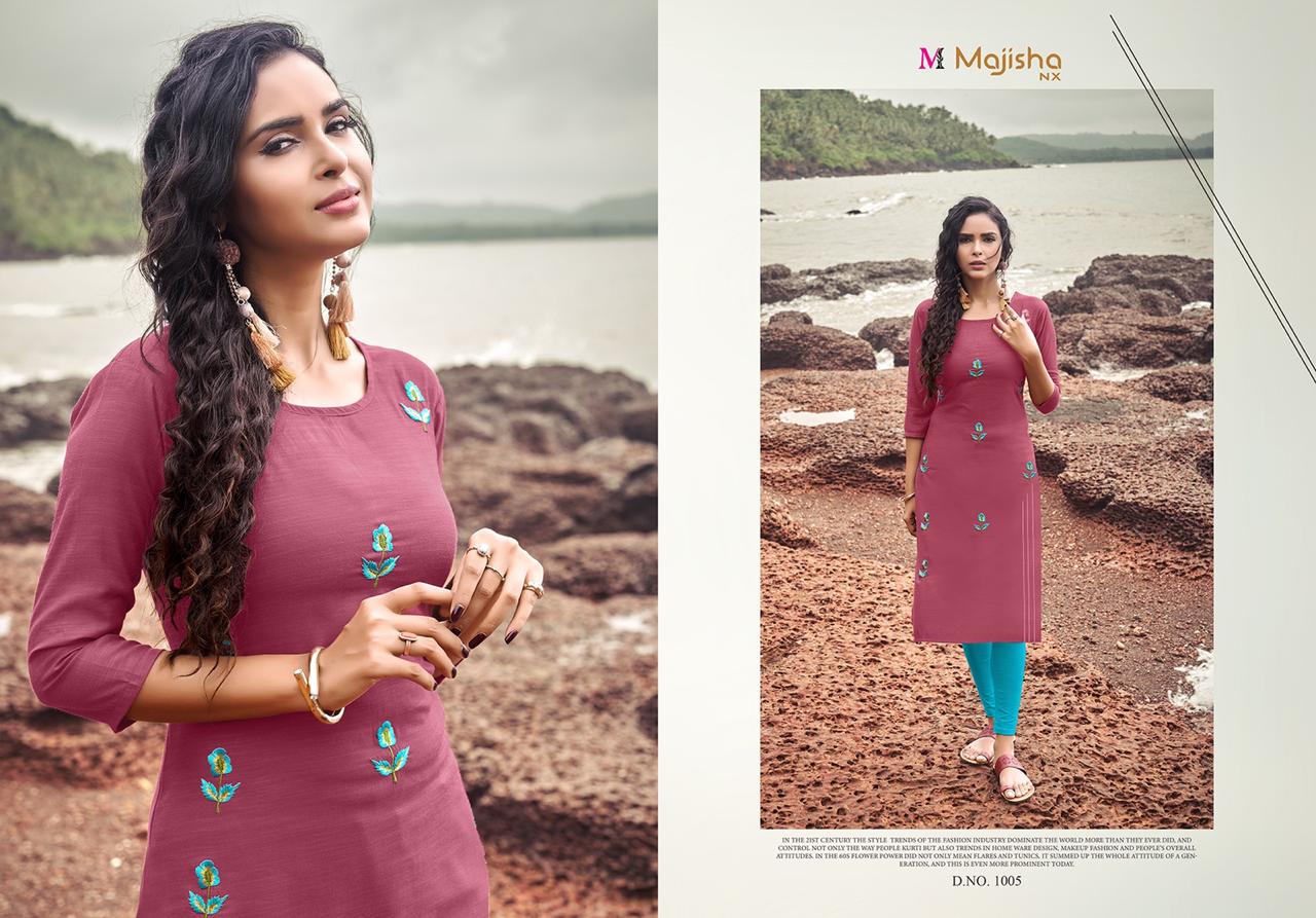 Majisha Nx Presants Kitkat Viscose With Work Casual Wear Kurti Catalog At Wholesale Rate In Surat