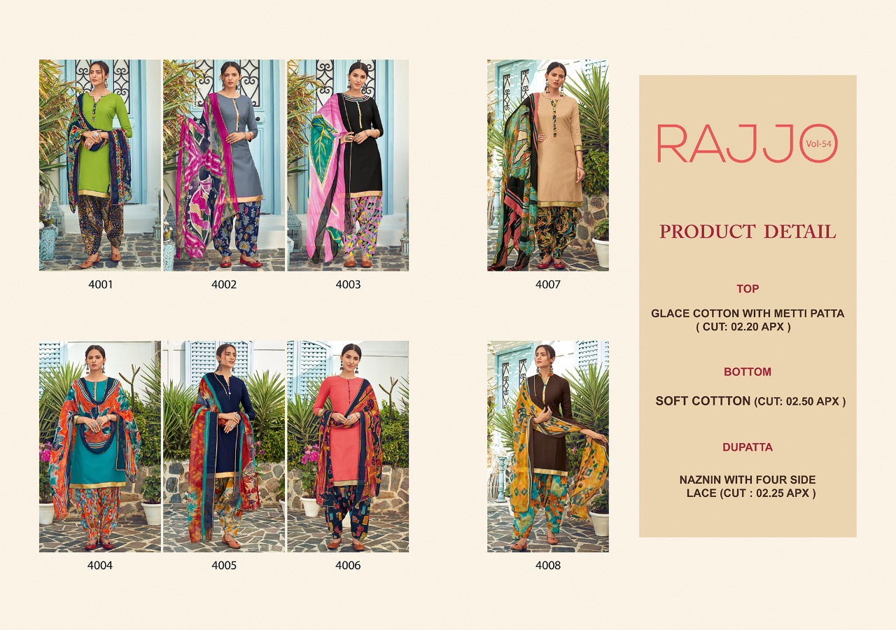 Sweety Fashion Presants Rajjo Vol 54  Designer Suits At Wholesale Rate In Surat