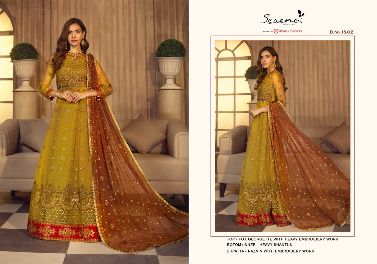 Serene Presents Imrozia Designer Georgette Embrodered  Pakistani Suit Collections  At Wholesale Rate In Surat