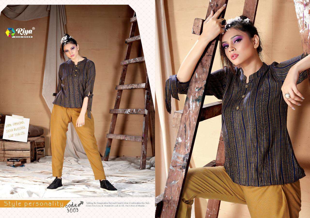 Riya Designer Presants Western Vol 3 Handloom Cotton Classy Look Top With Bottom Set At Wholesale Rate In Surat