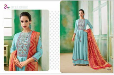 Manikarnika By Angroop Plus Viscose Upada Silk Kali Style Salwar Kameez