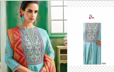 Manikarnika By Angroop Plus Viscose Upada Silk Kali Style Salwar Kameez