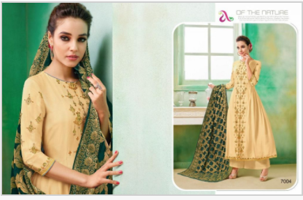 Manikarnika By Angroop Plus Viscose Upada Silk Kali Style Salwar Kameez