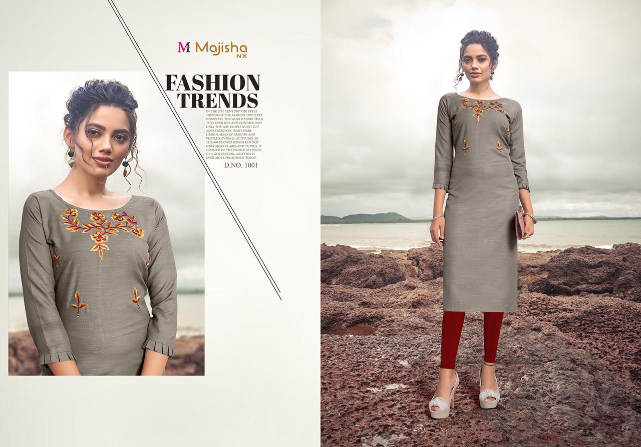 Majisha Nx Presants Kitkat Viscose With Work Casual Wear Kurti Catalog At Wholesale Rate In Surat