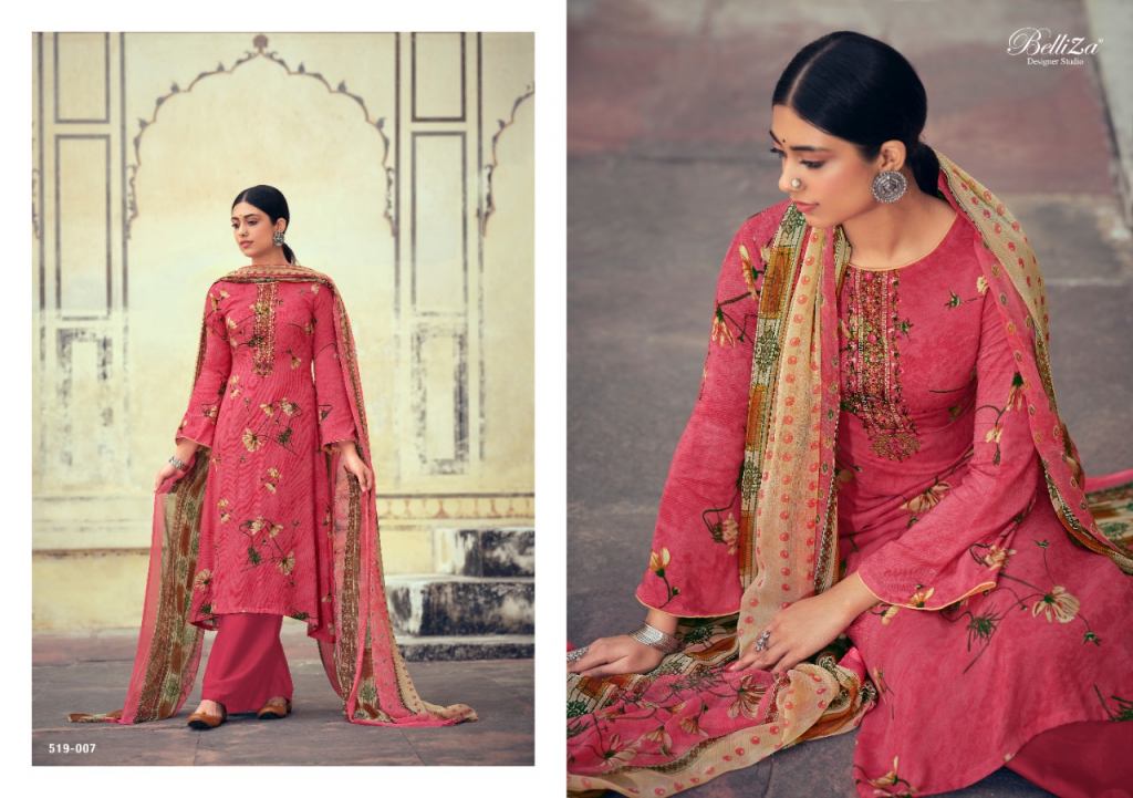 Belliza Presents Mystic Fancy Designer Dress Material At Wholesale Rate In Surat