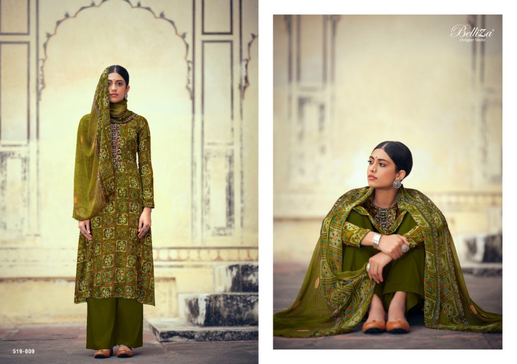 Belliza Presents Mystic Fancy Designer Dress Material At Wholesale Rate In Surat
