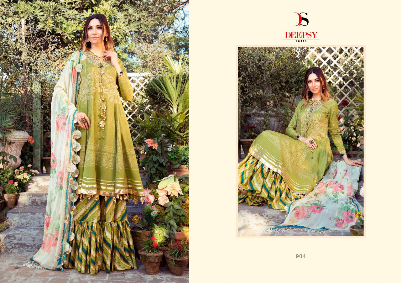 Maria B M Print Designer Print With Embroidery Cotton Suits By Deepsy At Wholesale Rate In Surat
