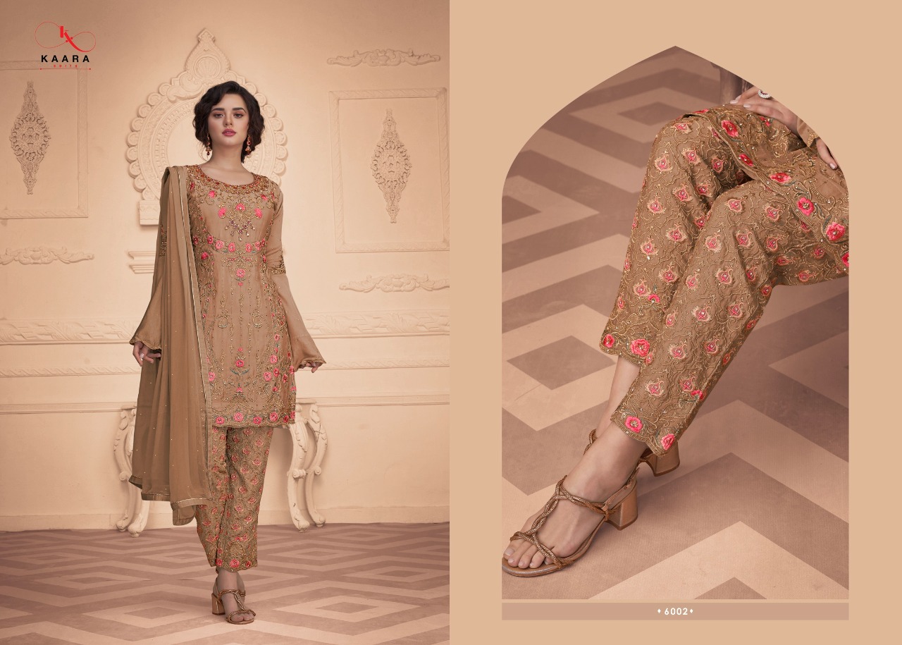 Kaara Suits Presents Dulhan Vol 14 Georgette With Heavy Embroidery Work Designer Wedding Suits At Wholesale Price At Surat