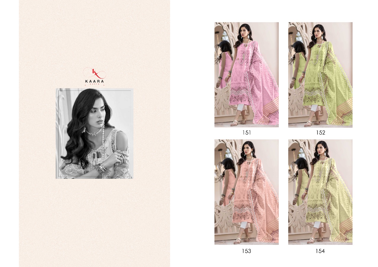 Noor Silver Pure Cotton Salwar Kameez By Kaara Suits At Wholesale Price In Surat