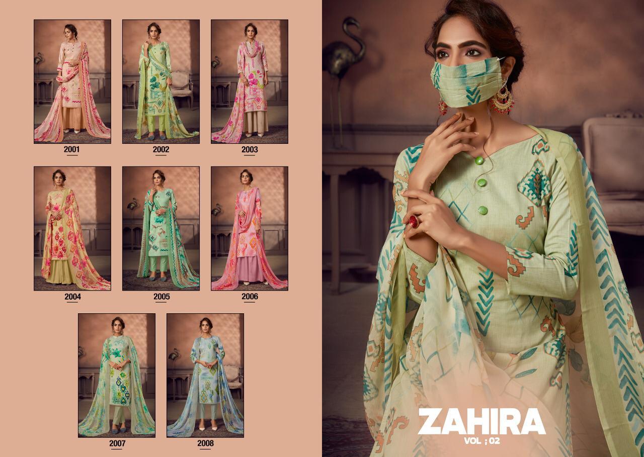 Zahira Vol-02 Digital Printed Salwar Kameez By Kaara Trends At Wholesale Rate In Surat