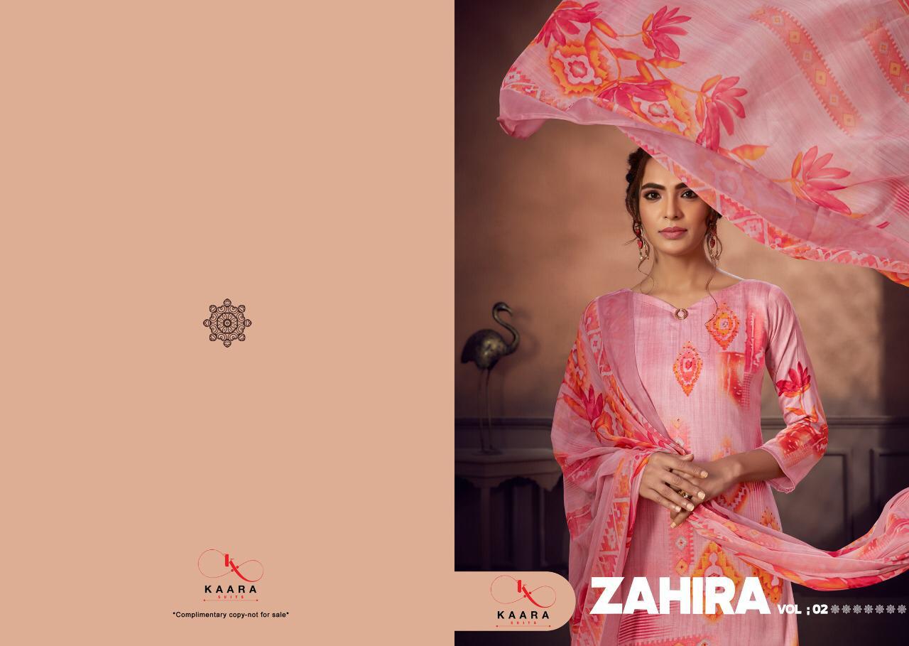 Zahira Vol-02 Digital Printed Salwar Kameez By Kaara Trends At Wholesale Rate In Surat