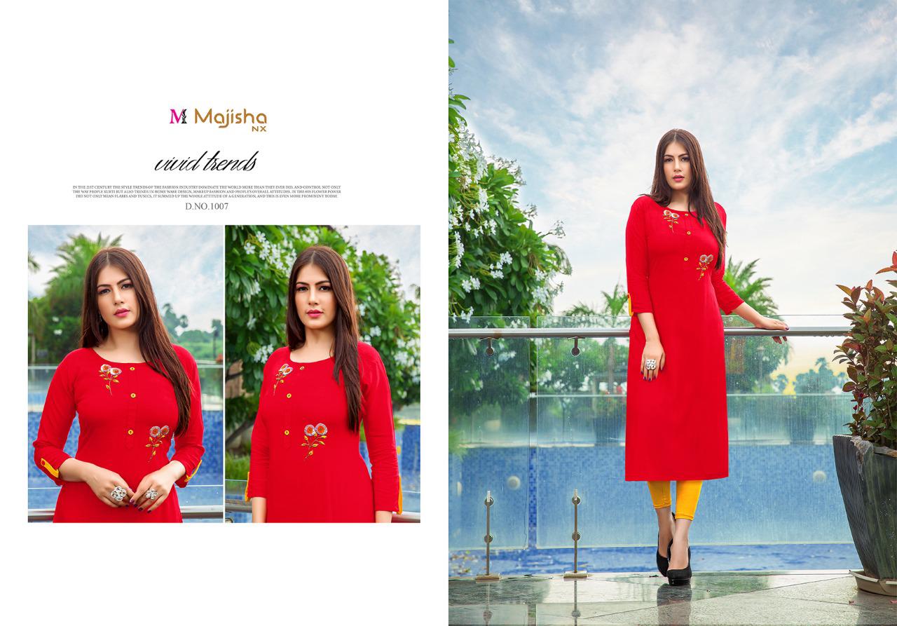 Majisha Nx Presants  Albeli Rayon Casual Wear Kurtis At Wholesale Rate In Surat