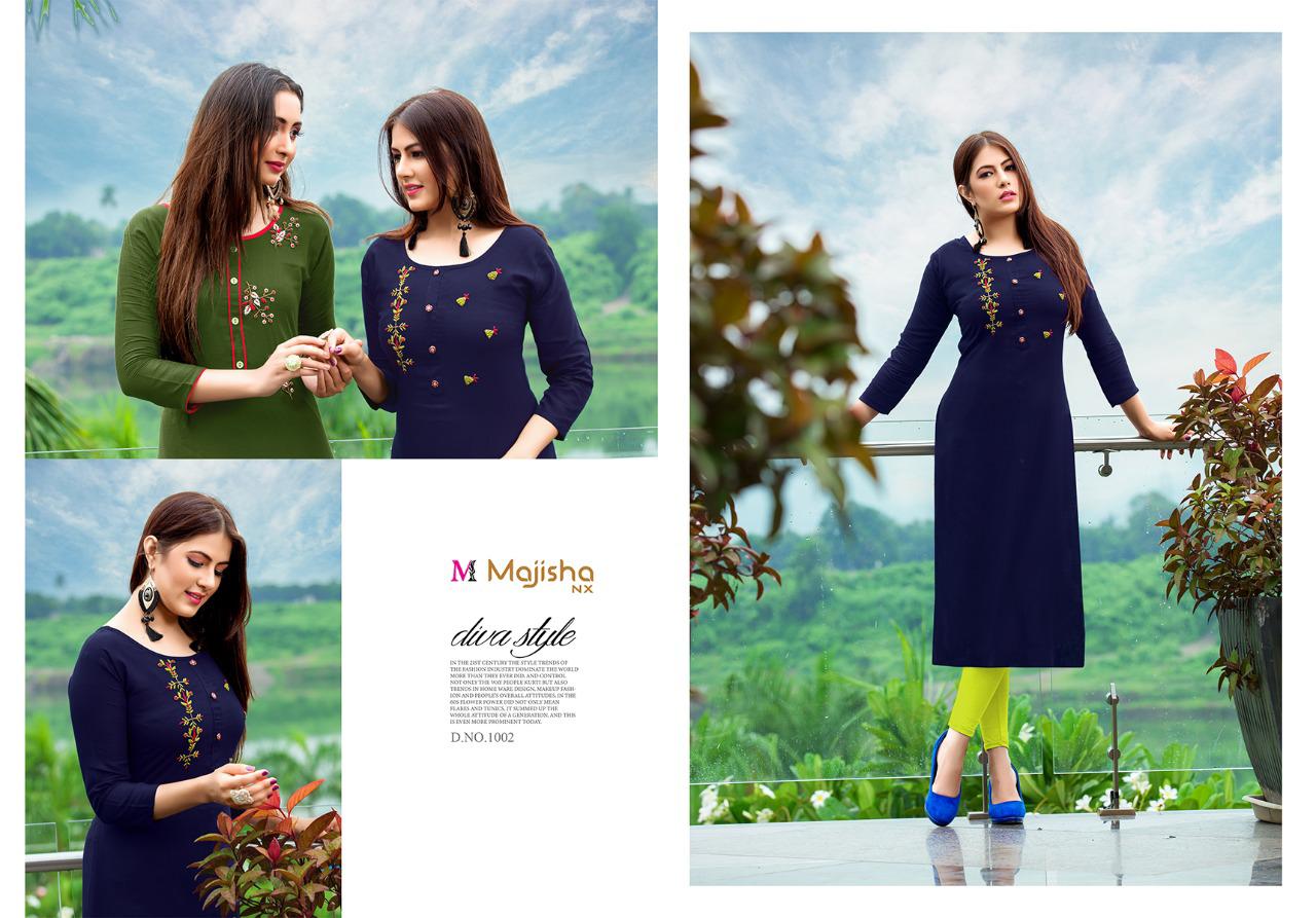 Majisha Nx Presants  Albeli Rayon Casual Wear Kurtis At Wholesale Rate In Surat