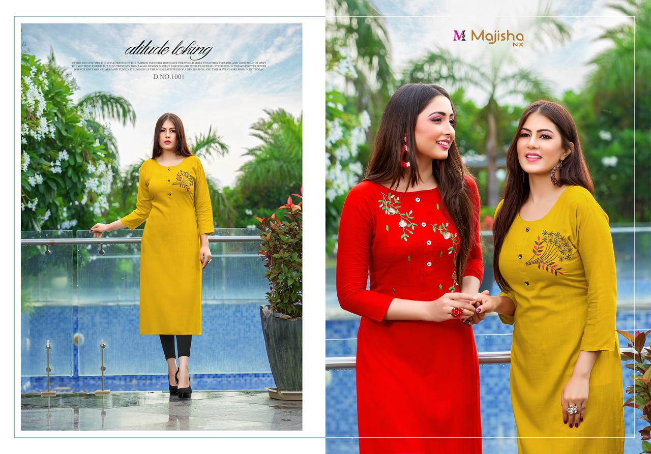 Majisha Nx Presants  Albeli Rayon Casual Wear Kurtis At Wholesale Rate In Surat