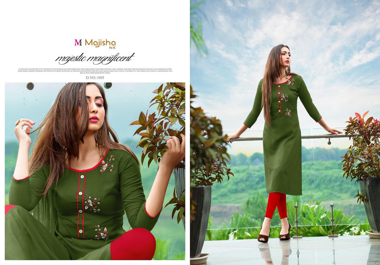 Majisha Nx Presants  Albeli Rayon Casual Wear Kurtis At Wholesale Rate In Surat